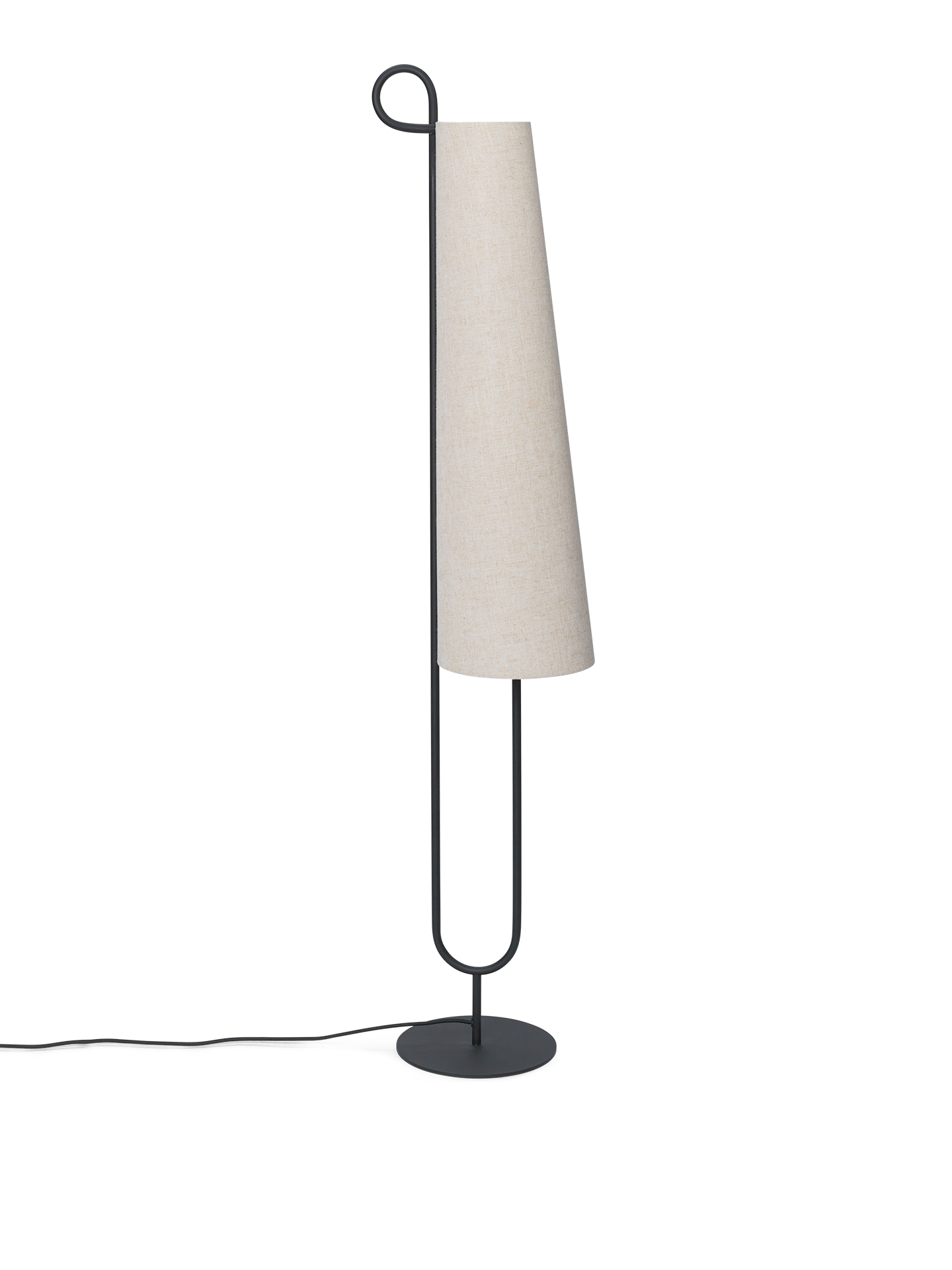 Ancora Floor Lamp - Black/Natural, 25x150cm