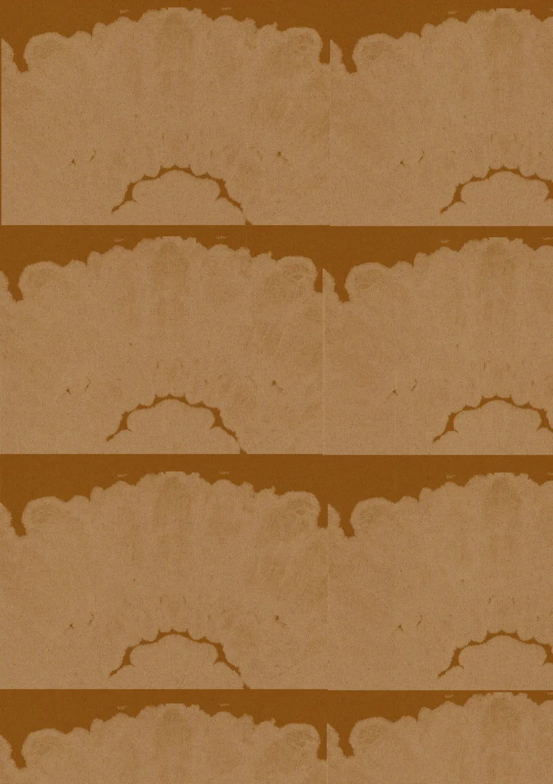 Tie dye batik pattern in yellow ochre, A1
