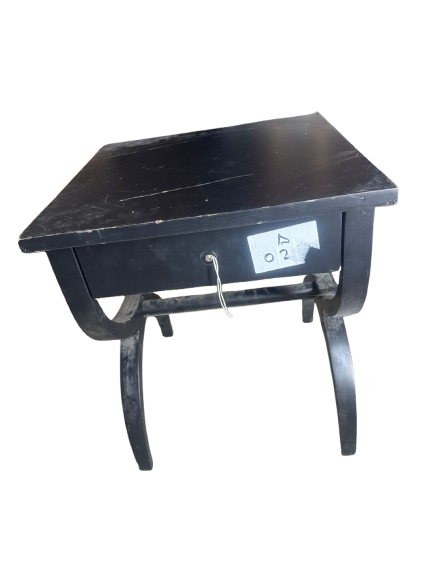 Black Bedside Table