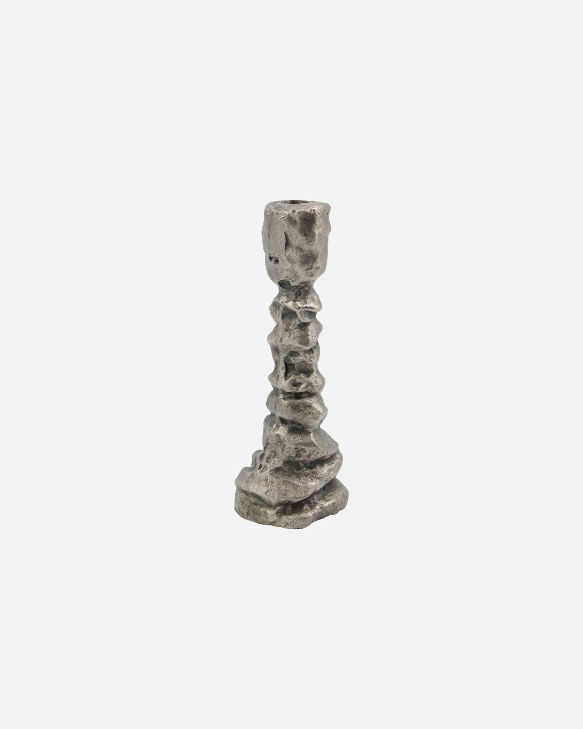 Candle stand, HDRaku, Antique silver, 20x6.5cm