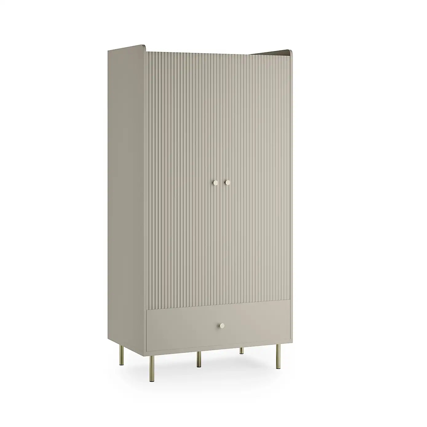 Georgi Double Wardrobe - Natural, 180x90x56cm