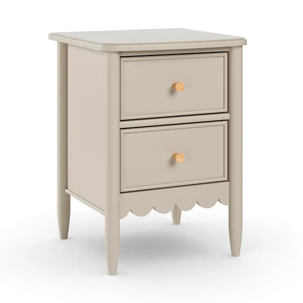 Remi 2 Drawer Bedside Table, 54x40x40cm
