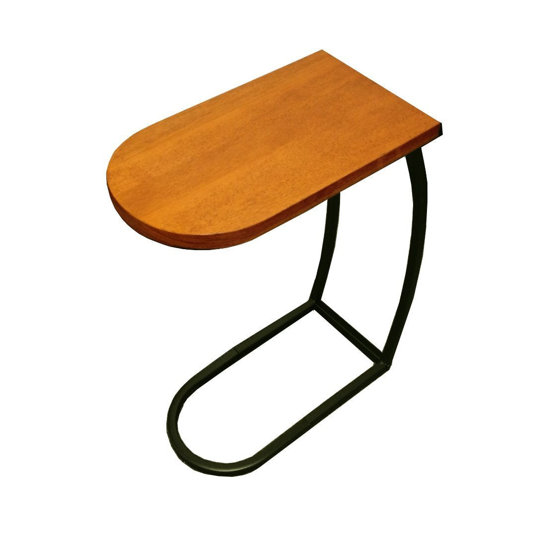 Coaster Distressed Oak And Black Metal Side table, 60x45x27cm