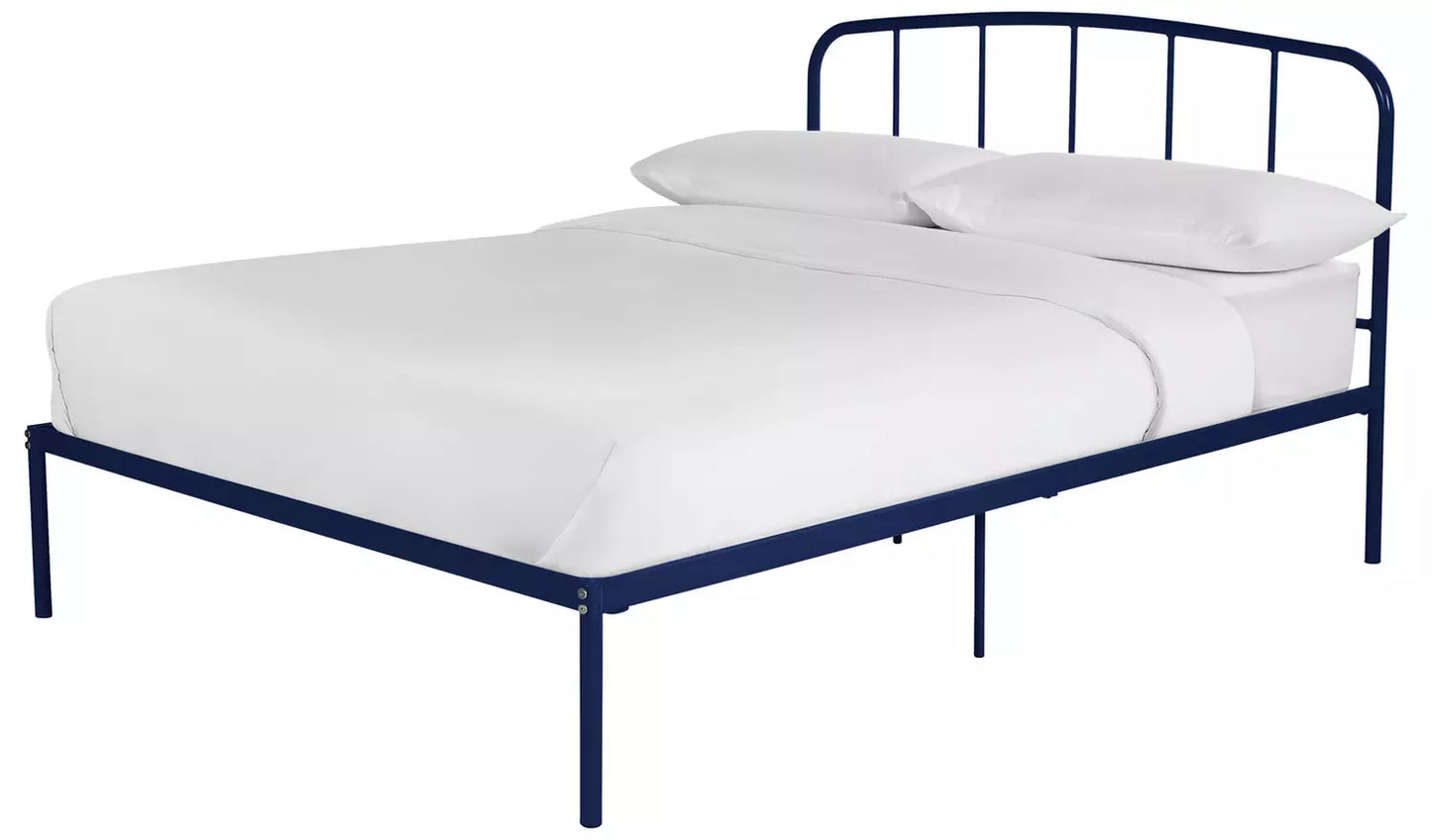 Argos Home Freja Double Metal Bed Frame - Blue