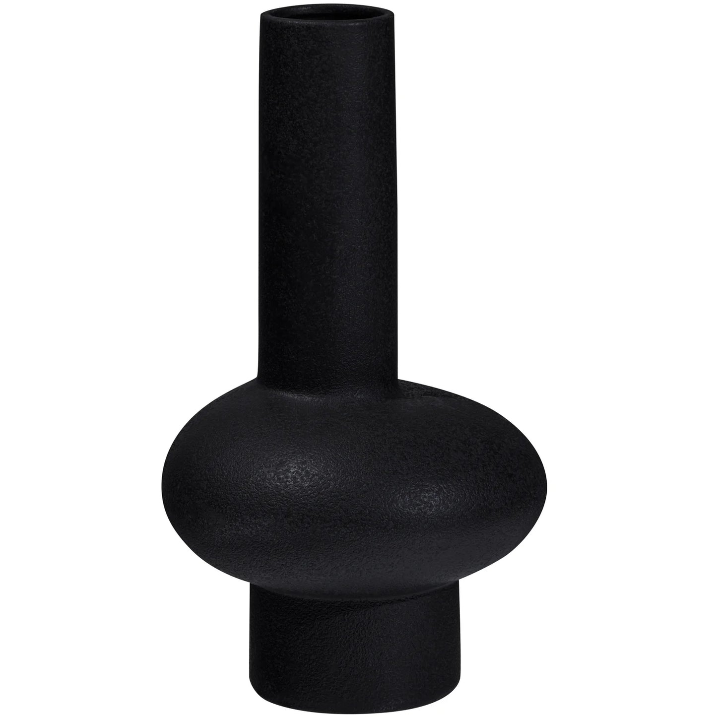 BePureHome TANK VASE NARROW PORCELAIN BLACK 31CM