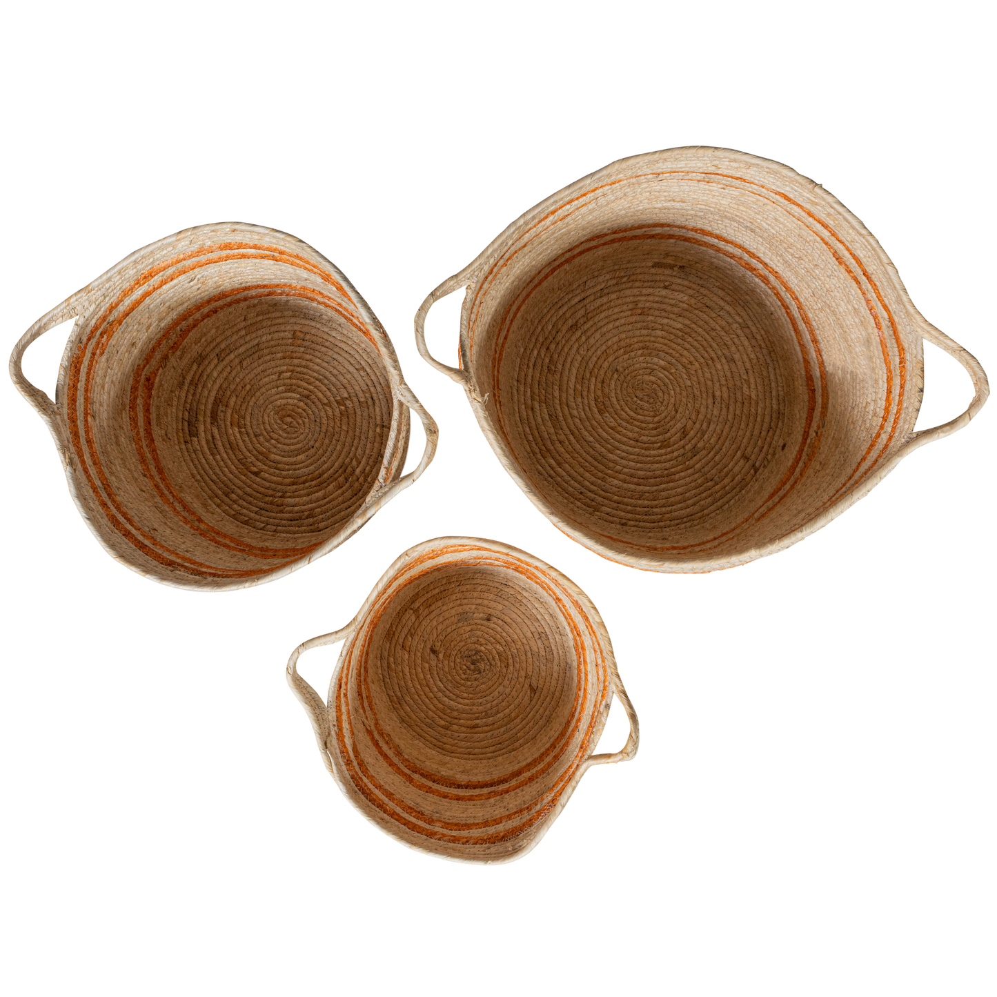 BEPUREHOME Set of 3 - practical baskets natural