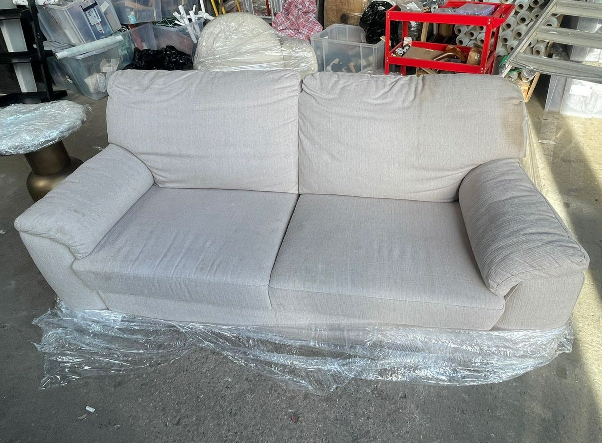 Vangari 2 Seater Sofa, White, 80x190x85cm