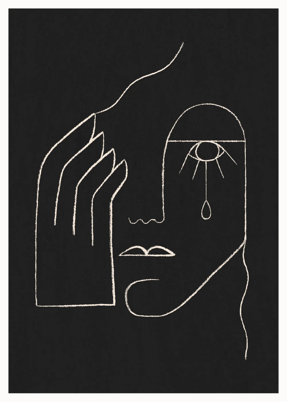 Single Tear, 50x70