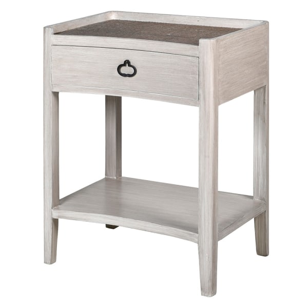 Nordic Gustavian Single Drawer Bedside, 72 X 55 X 40cm