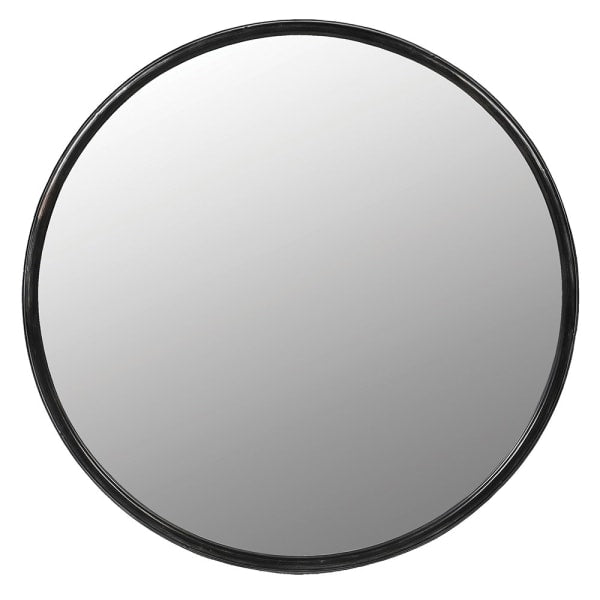 Steel Grey Circular Mirror, 109cm