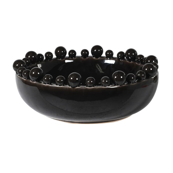 Black Bobble Edged Bowl