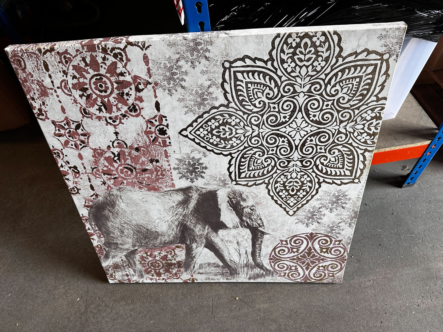Elephant Canvas art, 80x80cm