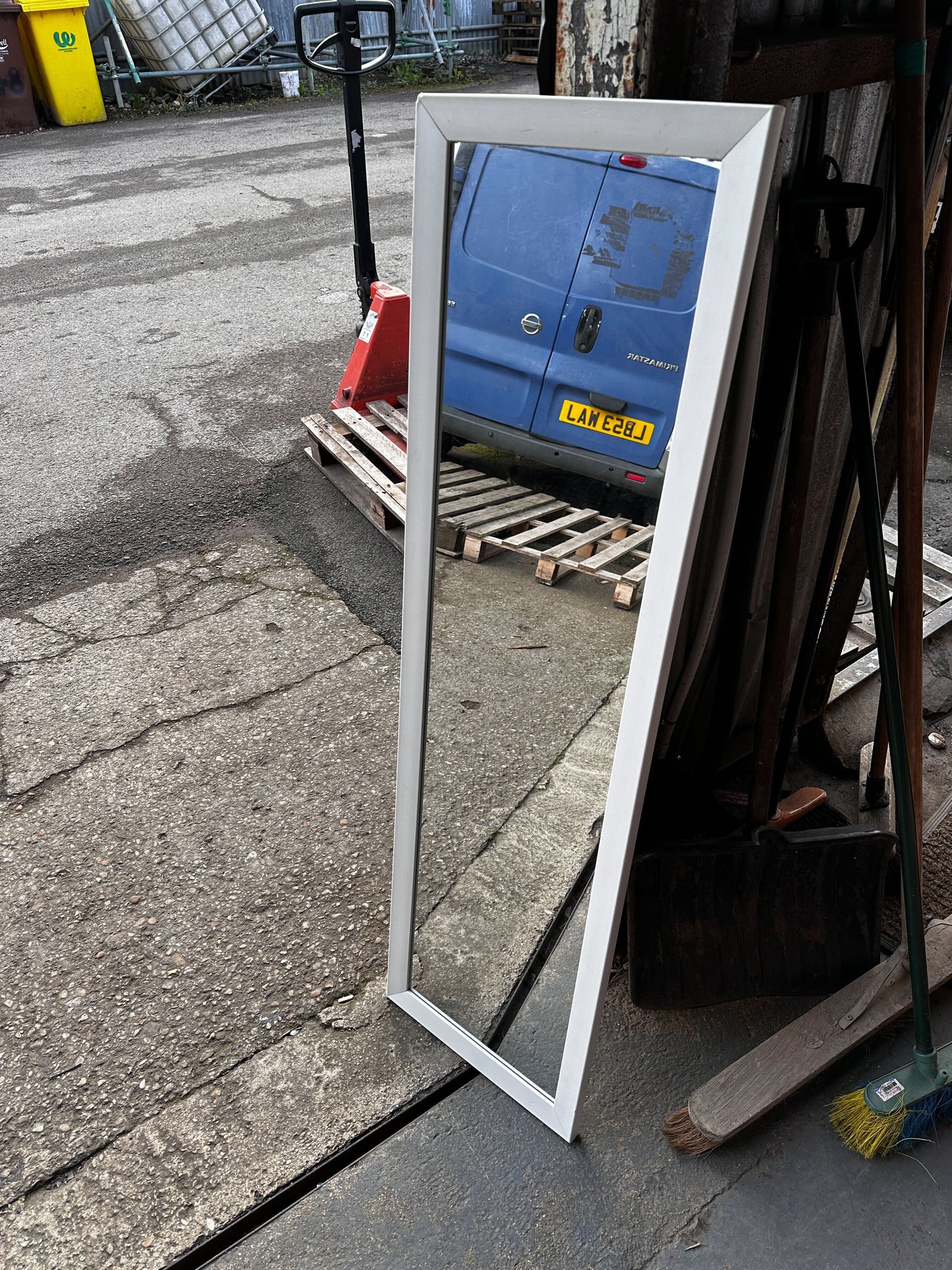 White Framed Full Length Mirror