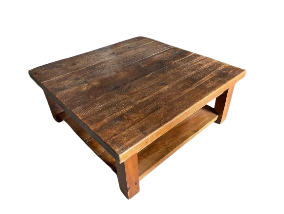 Square Wooden Coffee Table, 120x120x50cm