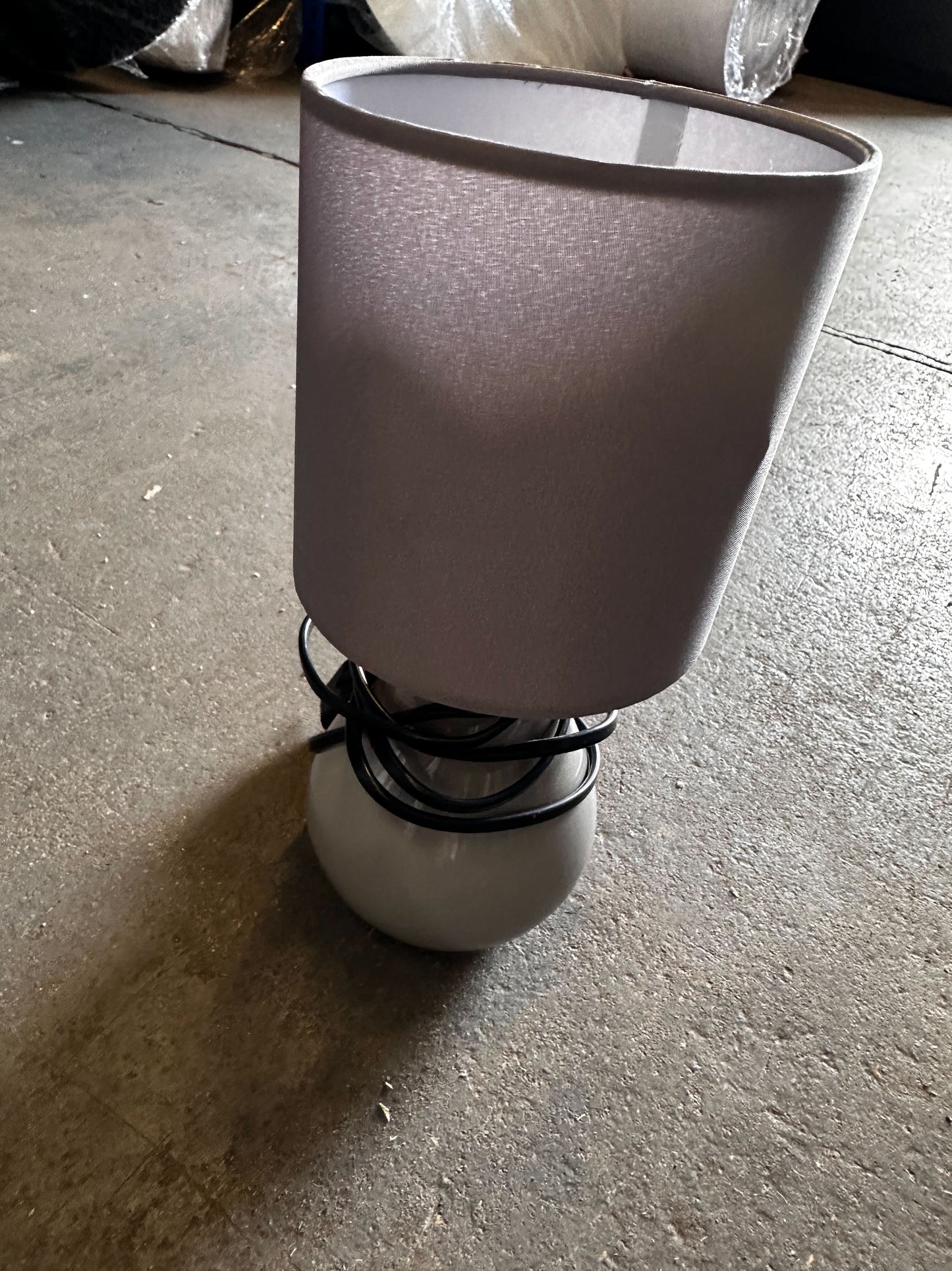 Ceramic Table Lamp - Grey