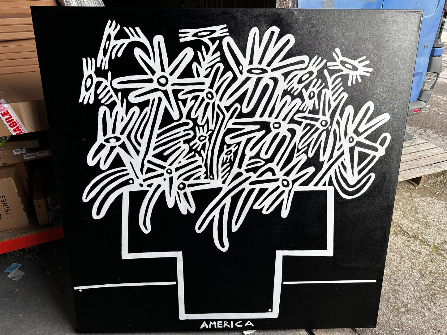 America Martin Daisies in a Vase, 2019