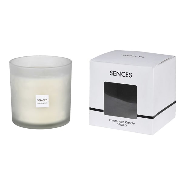 Sences White Large 3 Wick Candle