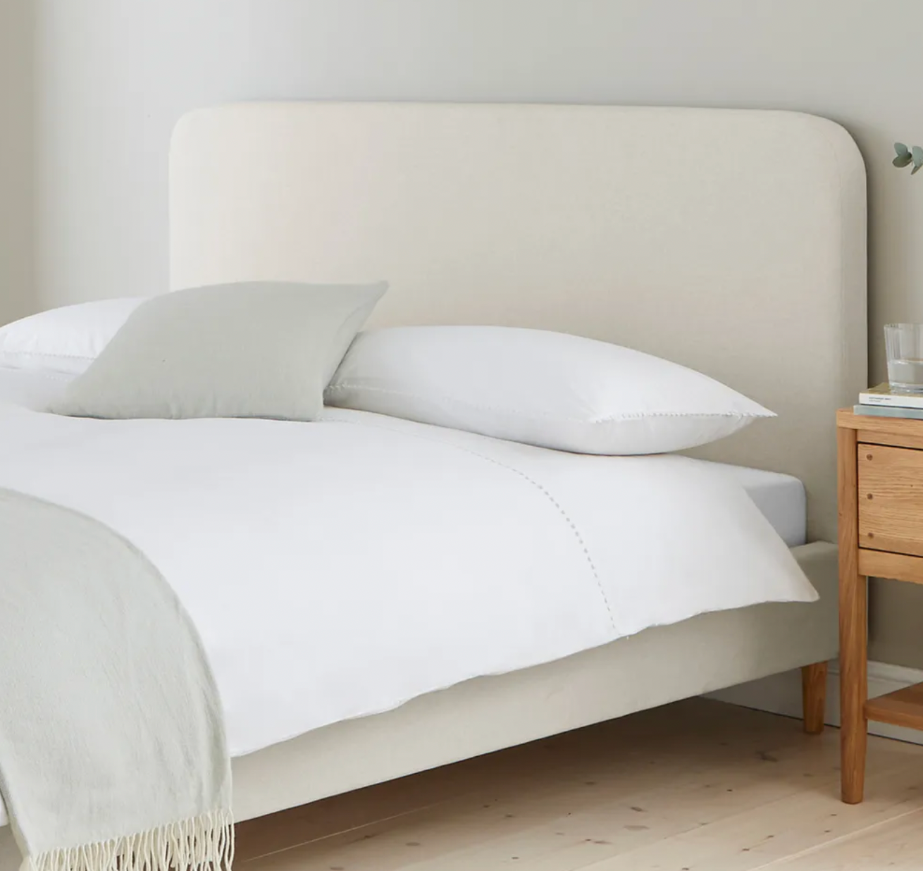 Ascot (Henley) Bed Frame Bed - King - Natural, 205x215x215cm