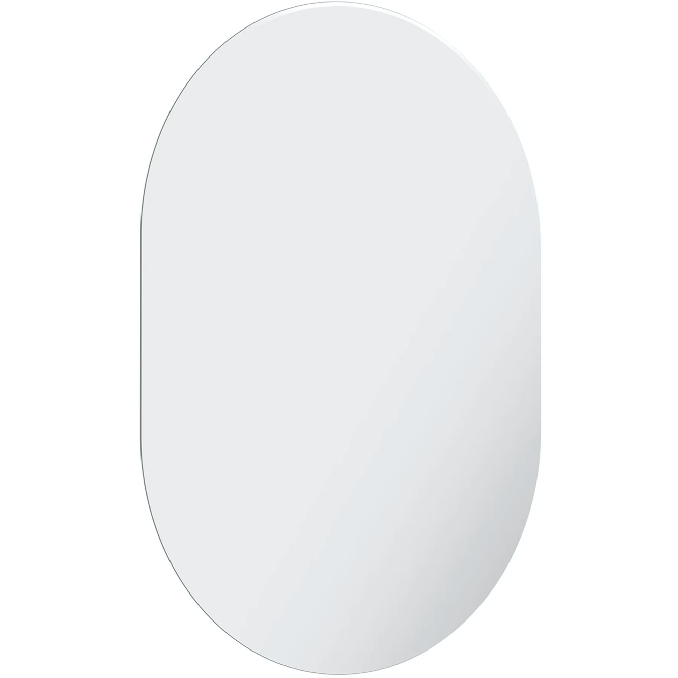 Accents bevelled edge oval mirror 70 x 50cm