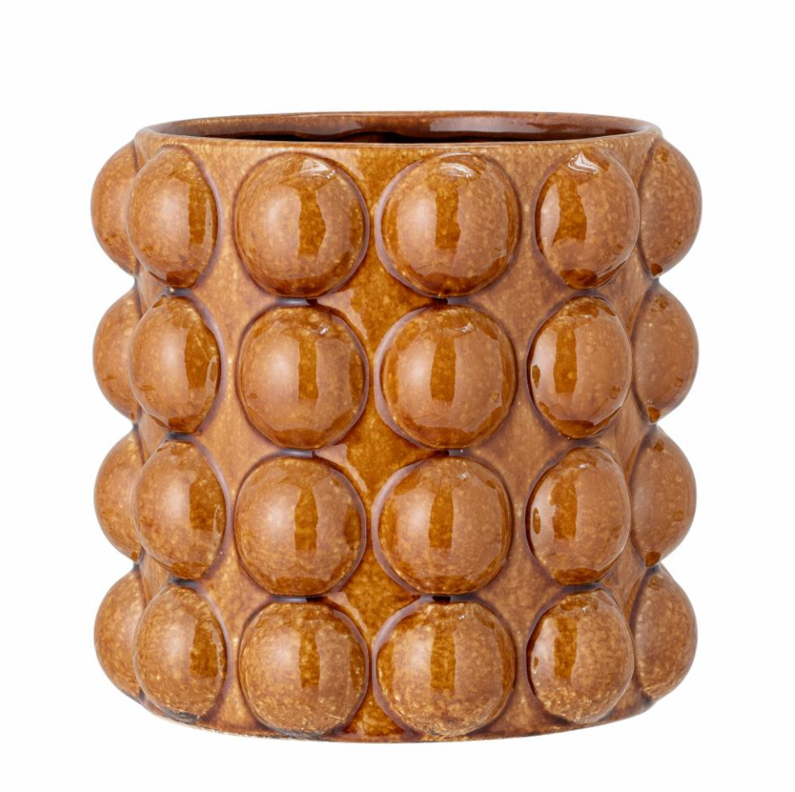 Deia Deco Flowerpot, Brown, Stoneware