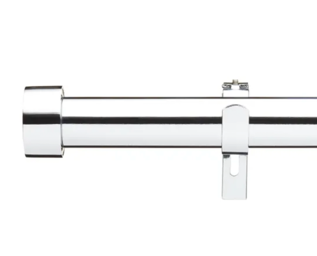 Trinity Metal Extendable Eyelet Curtain Pole 25/28mm - Chrome