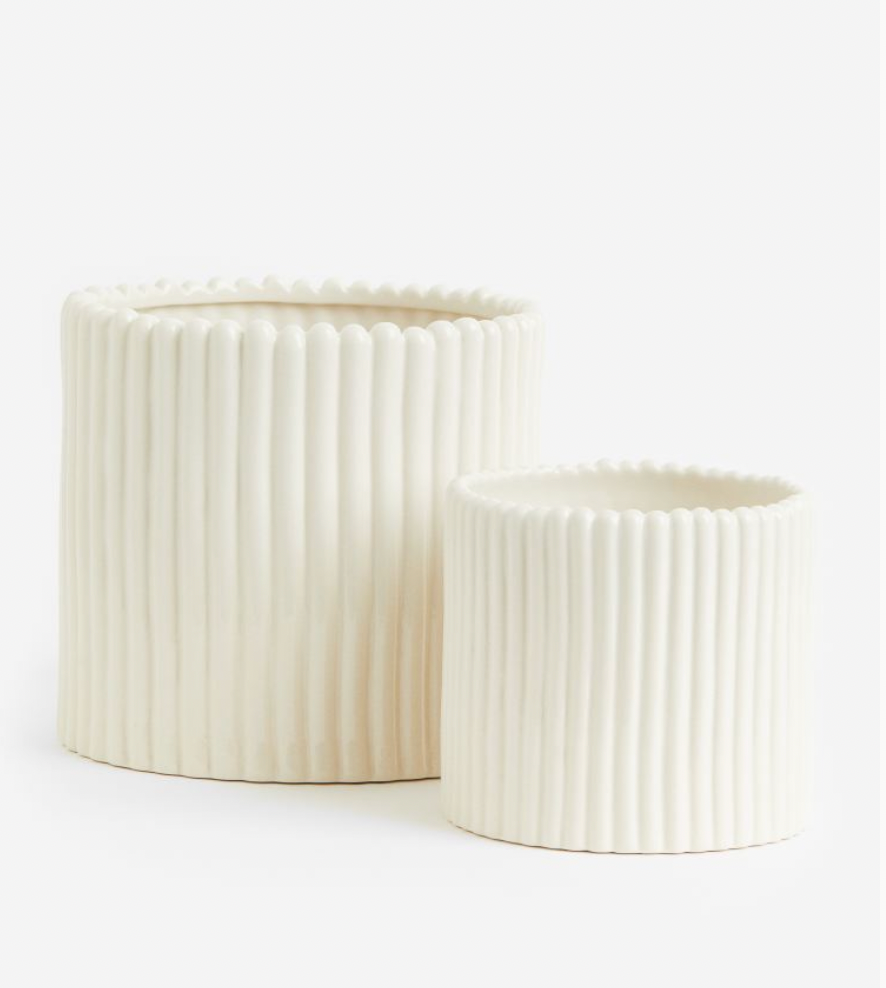 Large stoneware plant pot
