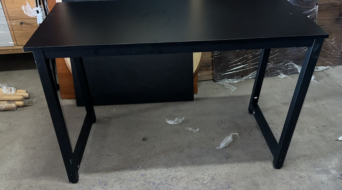 Black Dining Table, 75x120x60cm
