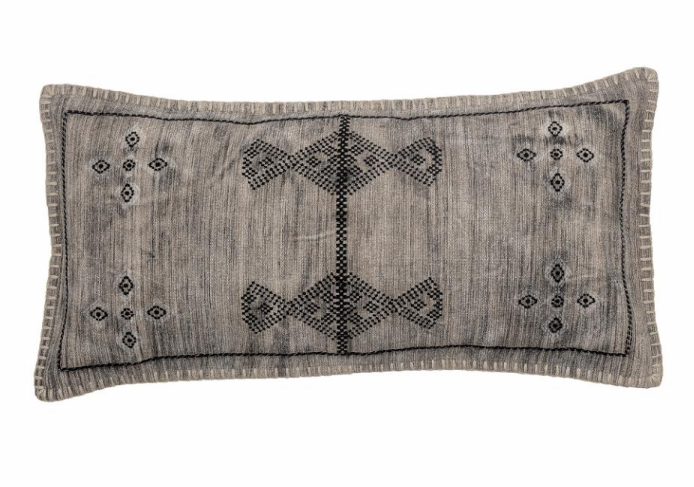 Livo Cushion, Grey, Cotton