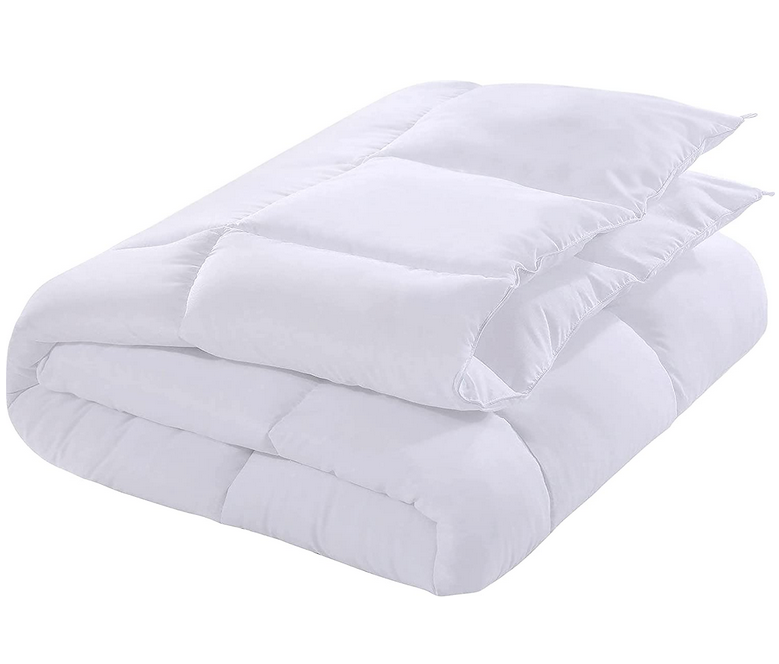 Utopia Bedding Lightweight 4.5 Tog Duvet with Corner Tabs - Microfiber Soft Summer Duvet - Box Stitched Down Alternative Quilt (King, White)