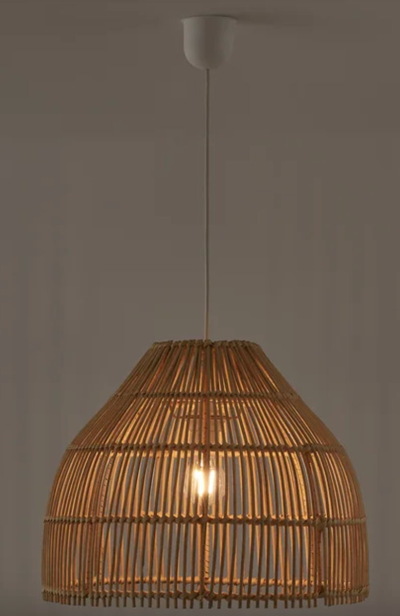 Dankia Diameter Rattan Ceiling Light Shade, 45x36x46cm