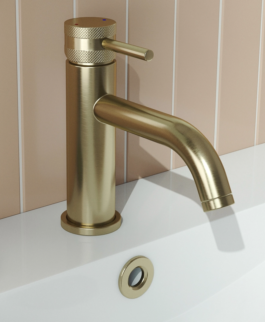 Core Mono Basin Mixer Tap - Brushed Brass