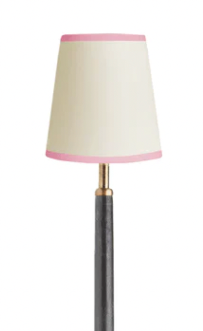 12cm tall tapered top n tail shade with candle clip