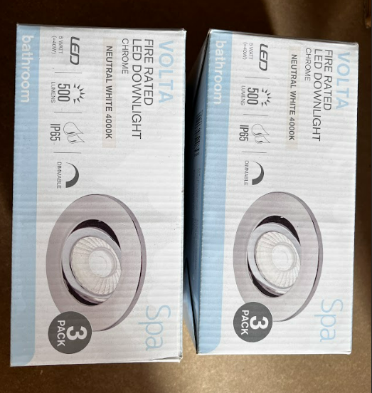VOLTA FIRE RATED LED DOWNLIGHT CHROME