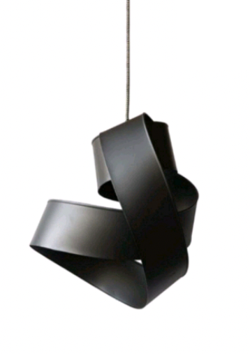 Black Twisted Ribbon Ceiling Light