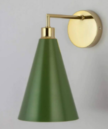 Olive Cone Shape Wall Light