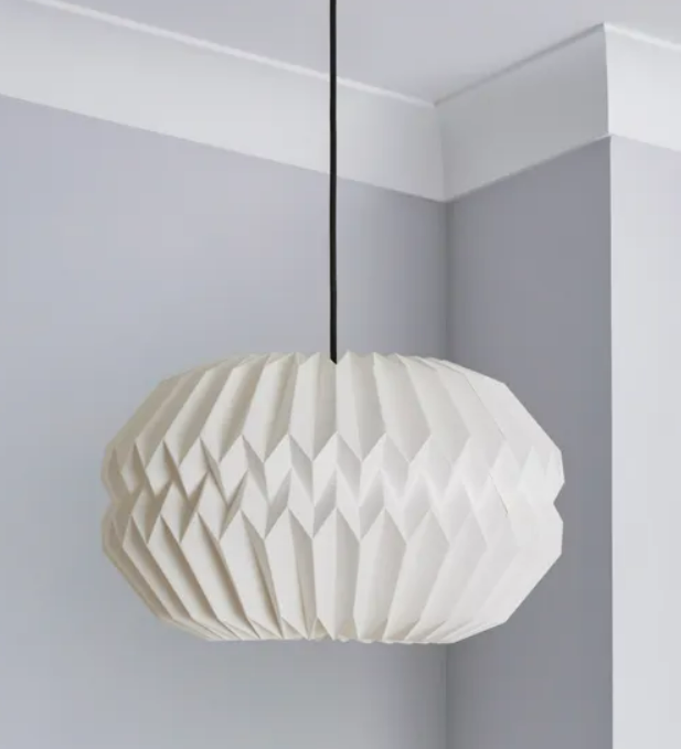 Pahal Origami Paper Pendant White