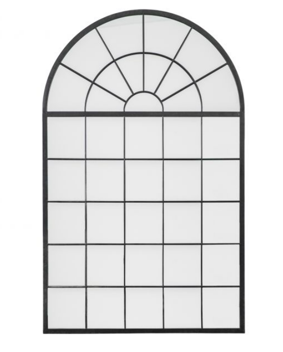 Shoulden Mirror Black 1000x30x1600mm Black