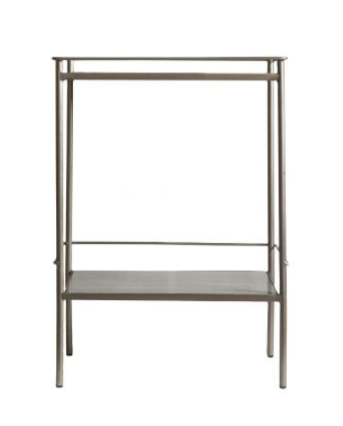 Borley Side Table, 61x40x85cm Clear / Gold