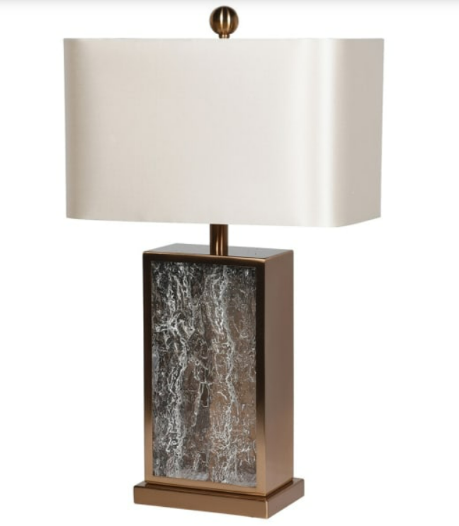 Textured Glass Table Lamp