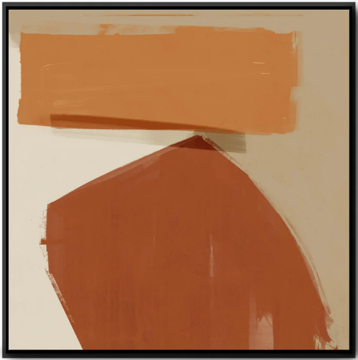 Top Form Abstract Canvas Art, 65x65cm
