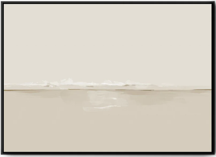 Soothing Seas Neutral Seascape Art, Large