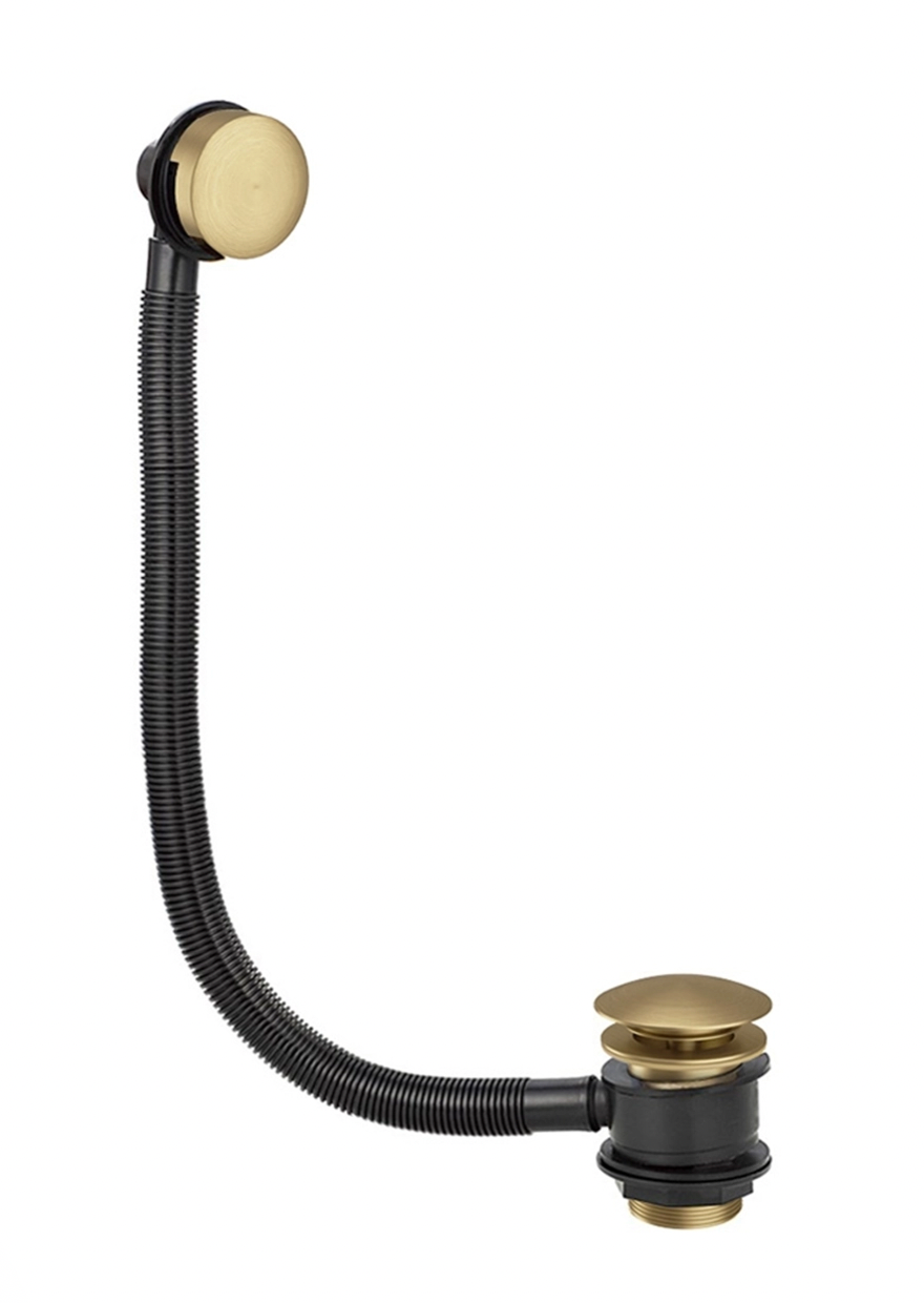 Butler & Rose Beatrice Brushed Brass Click Clack Bath Waste & Overflow