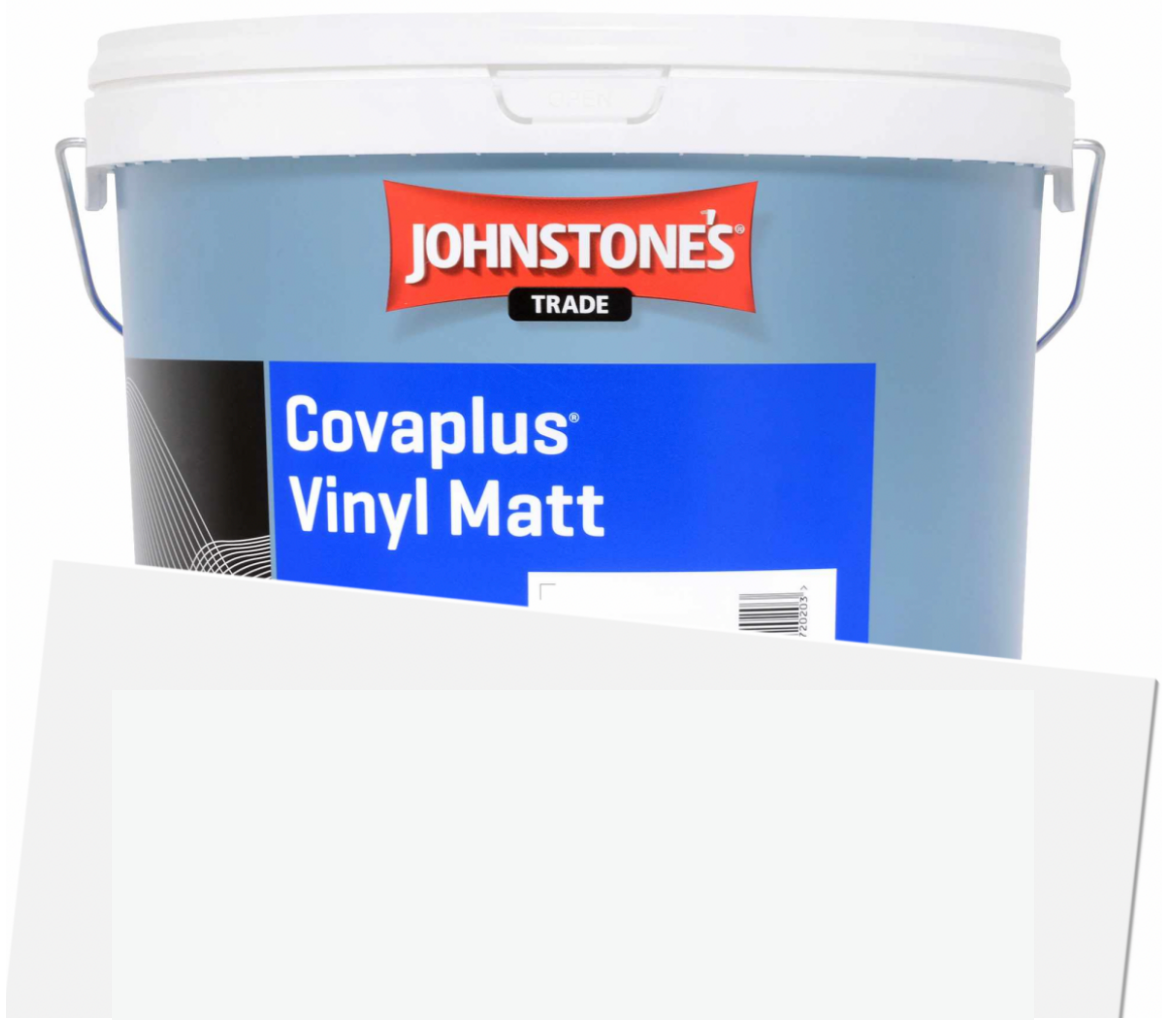 10L Johnstone’s Trade Covaplus Vinyl Matt - LG Flint 236, Absolute Matt Emulsion