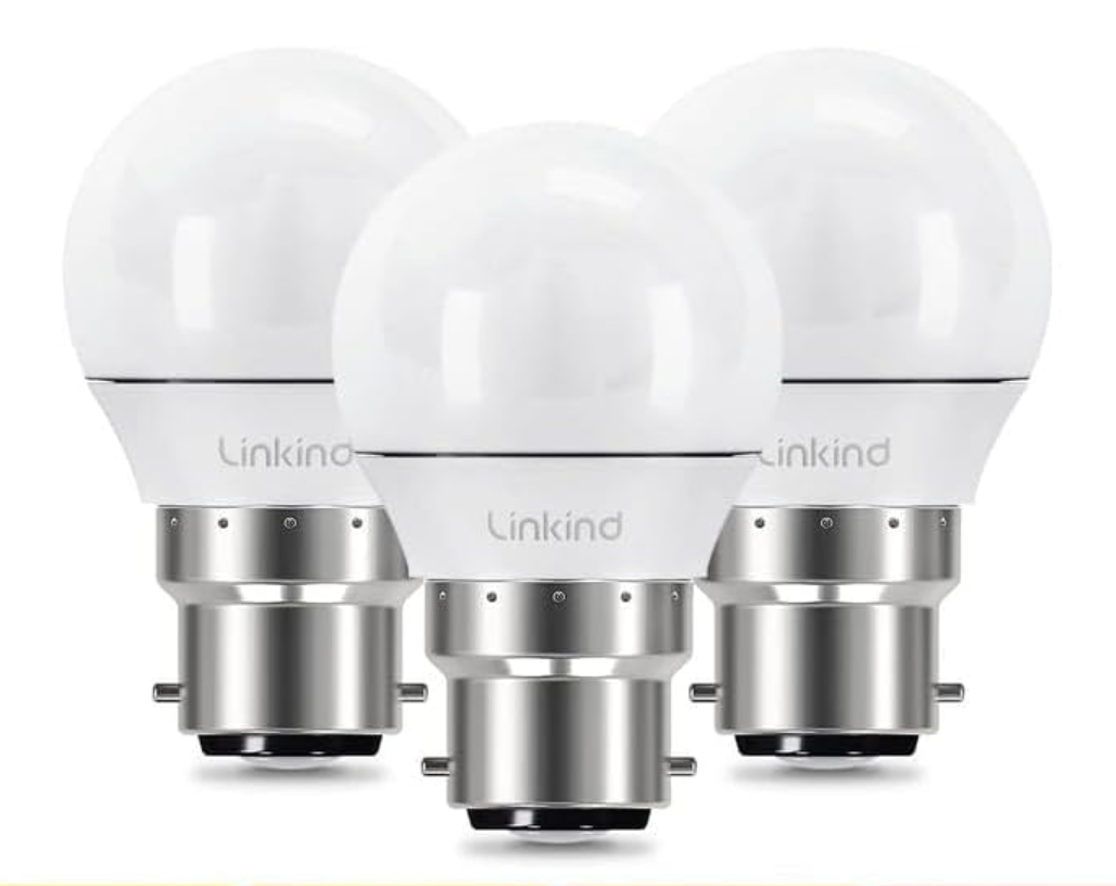 Linkind Dimmable Bayonet Light Bulbs, B22 LED Bulbs Warm White 2700k, 4.2W - Pack of 3