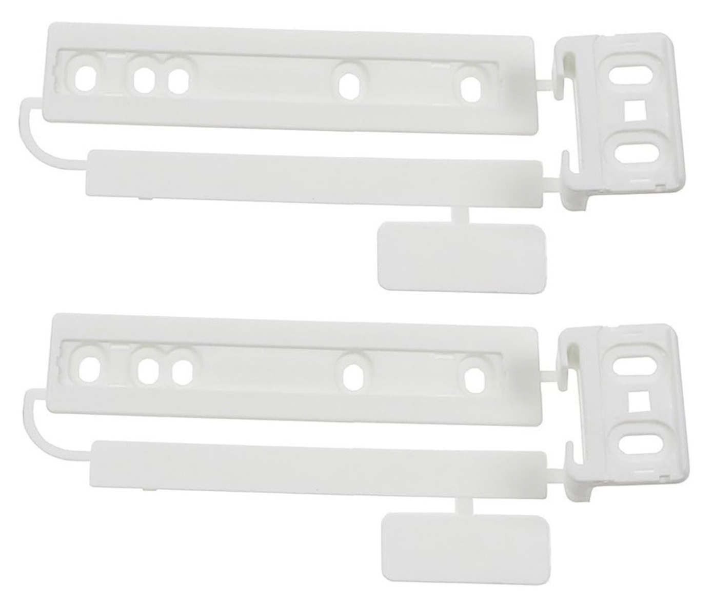 2 X Compatible Zanussi Integrated Fridge & Freezer Door Mounting Bracket Fixing Slide