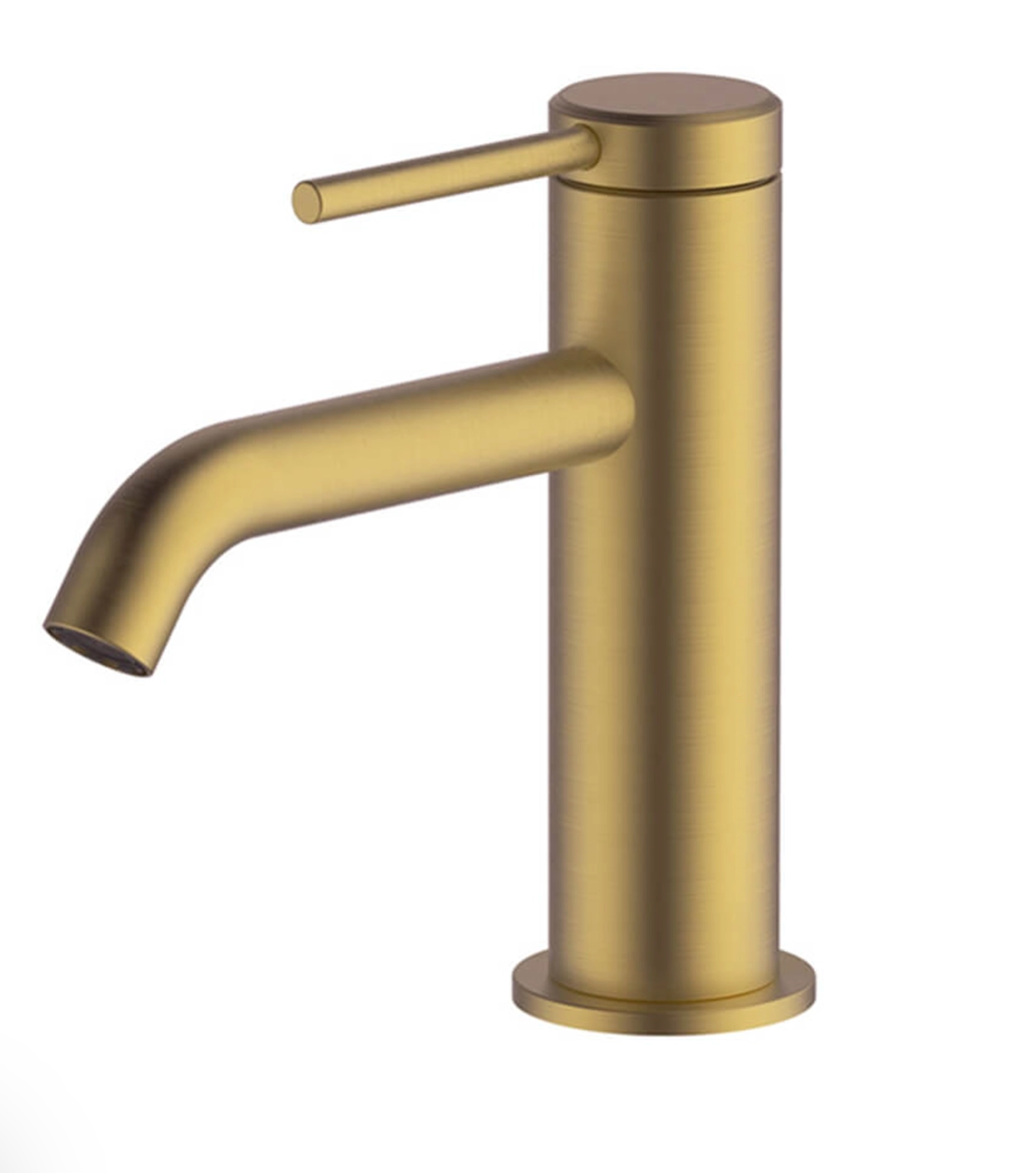 Britton Bathrooms Hoxton Slim Basin Mixer Tap - Brushed Brass