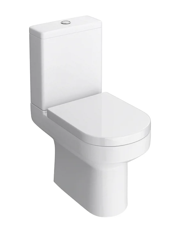 Metro Rimless Close Coupled Modern Toilet + Soft Close Seat