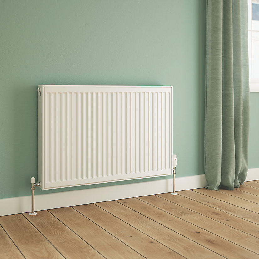 FLOMASTA TYPE 22 DOUBLE-PANEL DOUBLE CONVECTOR RADIATOR 600MM X 900MM WHITE 5249BTU