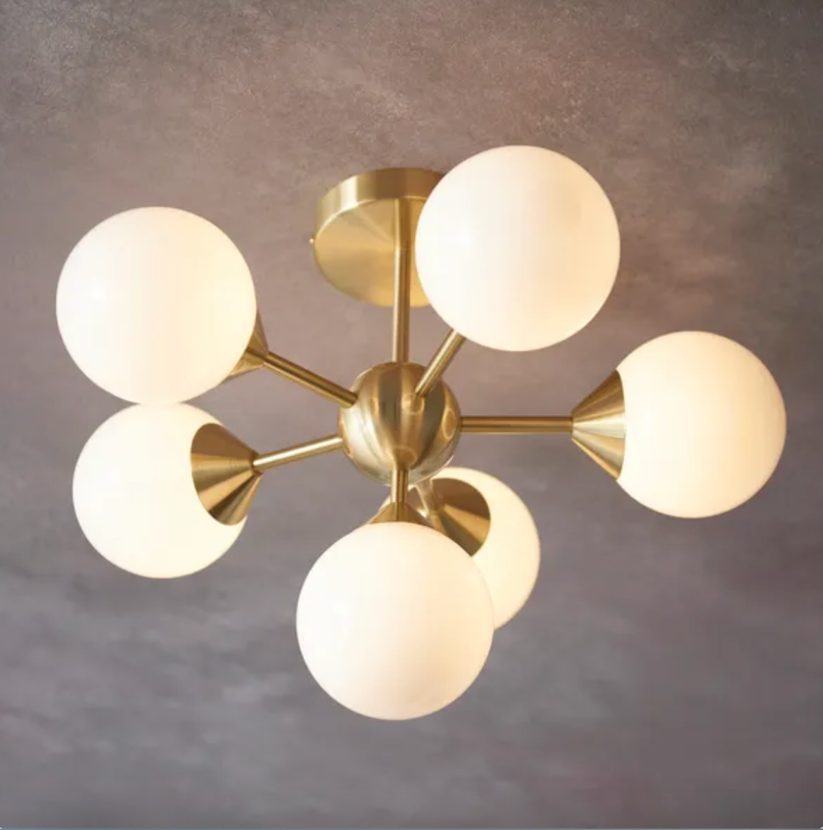 Vogue Elberton 6 Light Semi Flush Ceiling Light