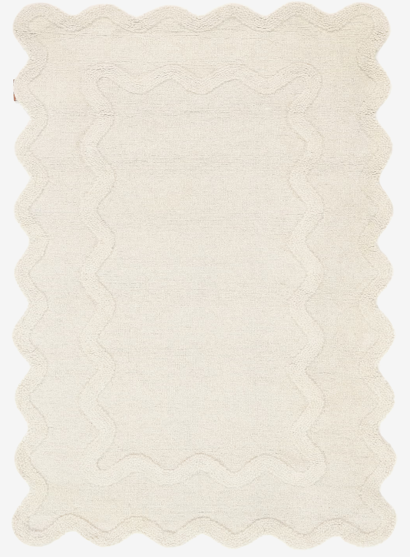 Clara - Off White Wool Rug 120 x 180 cm